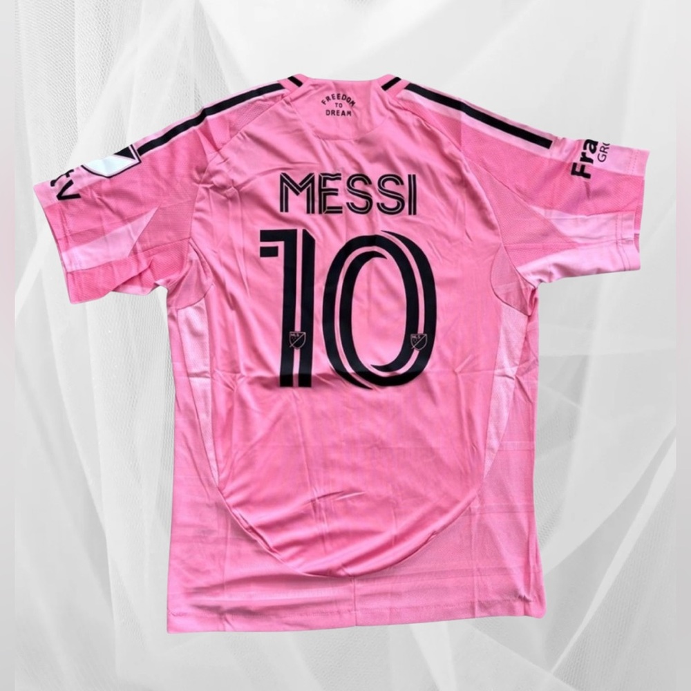 Messi Inter Miami Pink Soccer Jersey